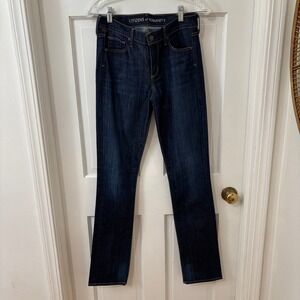Citizens of Humanity Elson‎ Womens Straight Leg Jeans Dark Wash Cotton 27